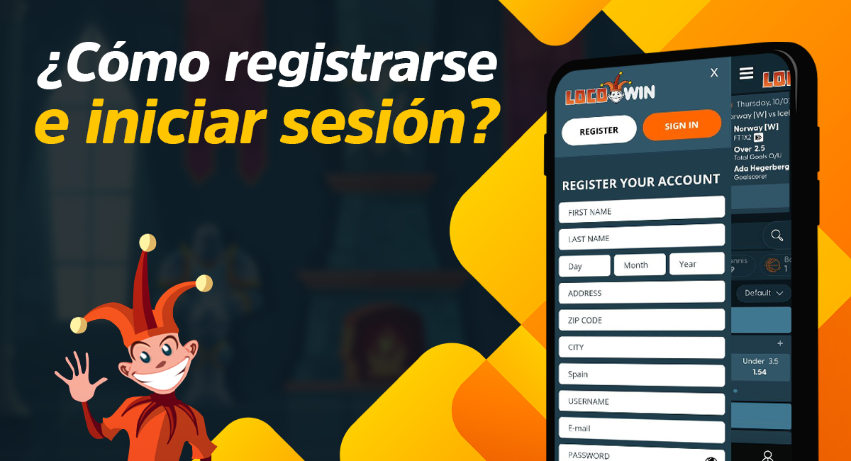 Regístrese e inicie sesión en su cuenta de la app móvil Locowin